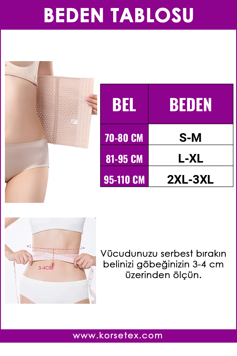 Doğum Sonrası Lohusa Korse - Ten Rengi