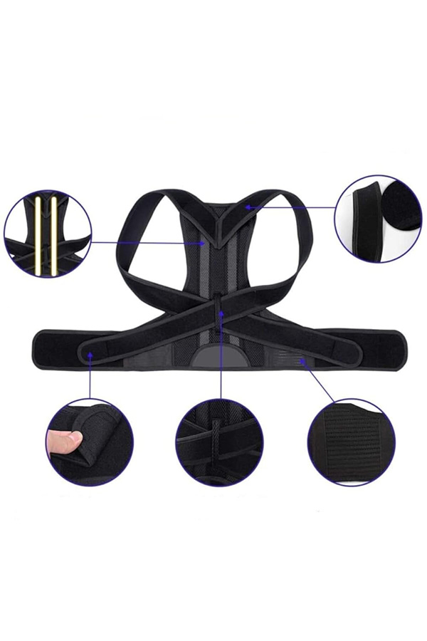 Çift Balenli Kamburluk Önleyici Dik Duruş Korsesi